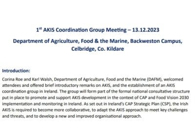 Report of First Meeting of AKIS CG