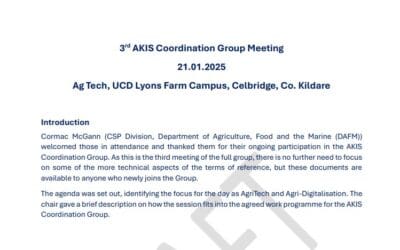 Report of Third Meeting of AKIS CG